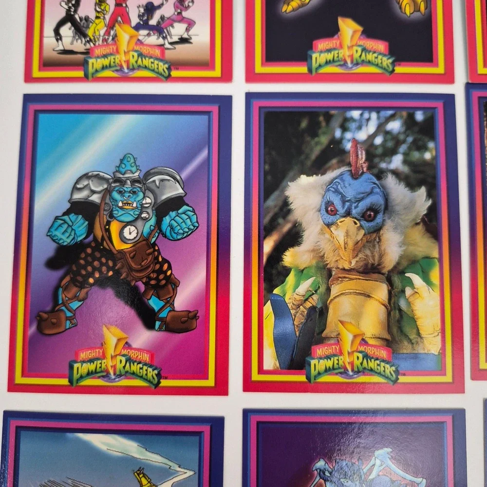1994 Mighty Morphin Power Rangers Villians Cards Goldar Rita Putty Patrol